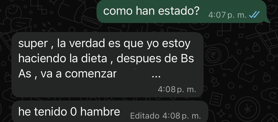 Estoy haciendo la dieta y he tenido cero hambre